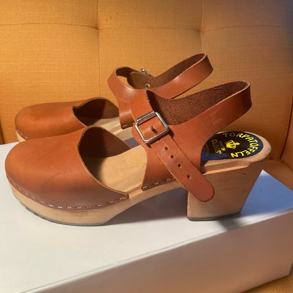 Leather Handcrafted Swedish Torpatoffeln Clogs
